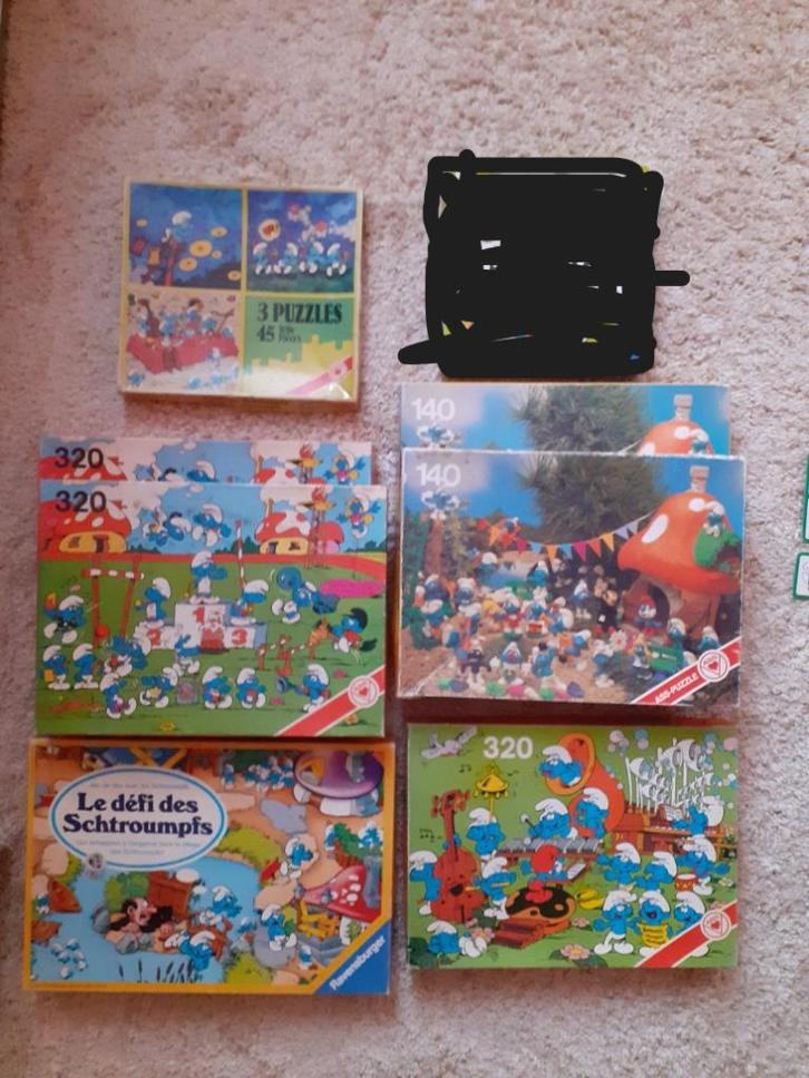 Schtroumpfs Smurf lot de puzzles et jeux, Verzamelen, Smurfen, Gebruikt, Overige typen, Verschillende Smurfen, Ophalen of Verzenden
