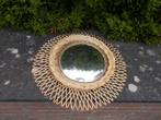 Vintage rotan zonnespiegel (in 2 delen), Ophalen of Verzenden, Zo goed als nieuw