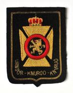 KNUROO - geborduurde badge type Bullion, Verzenden, Landmacht, Embleem of Badge