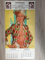 Vintage kalender 1977 licht erotische prenten old stock, Antiek en Kunst, Ophalen of Verzenden