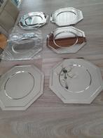 6 inox plaatsborden, Ophalen of Verzenden, Zo goed als nieuw