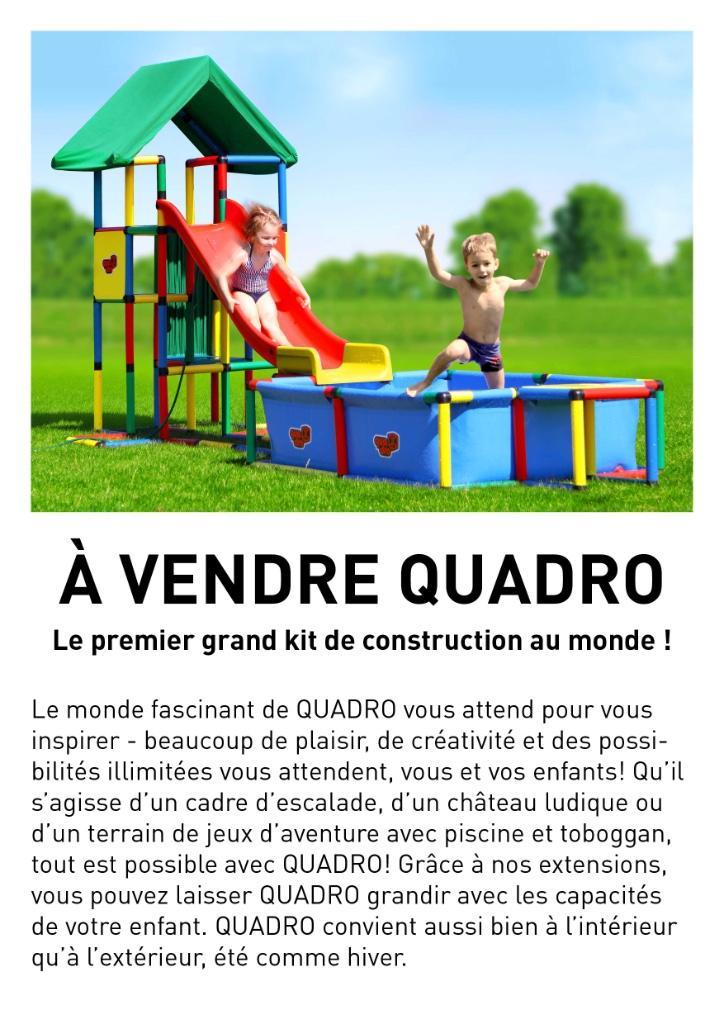 Quadro - Jeux de jardin, Kinderen en Baby's, Speelgoed | Buiten | Speeltoestellen, Zo goed als nieuw, Brandweerpaal, Glijbaan