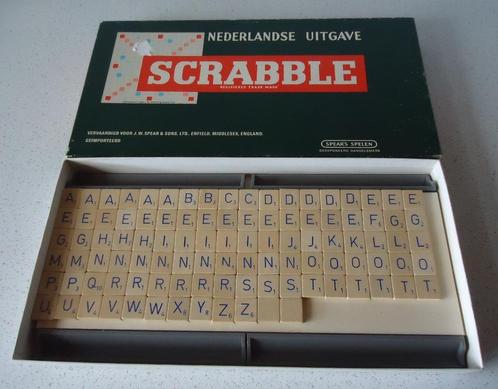 Vintage "Scrabble van Spear's Spellen met houten lettertjes, Hobby & Loisirs créatifs, Jeux de société | Jeux de plateau, Utilisé