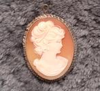 Prachtige Camee hanger/ broche., Bijoux, Sacs & Beauté, Bijoux anciens, Enlèvement ou Envoi, Autres matériaux, Pendentif
