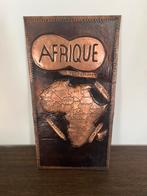 Carte vintage de l'Afrique en cuivre avec le Congo 30x18 cm, Enlèvement, Comme neuf