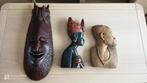 Afrikaanse maskers wanddeco, Antiek en Kunst, Ophalen