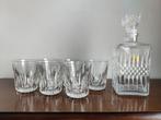 Vintage Luminarc France set van whiskyfles + 6 glazen, Huis en Inrichting, Nieuw, Glas, Glas of Glazen, Ophalen of Verzenden