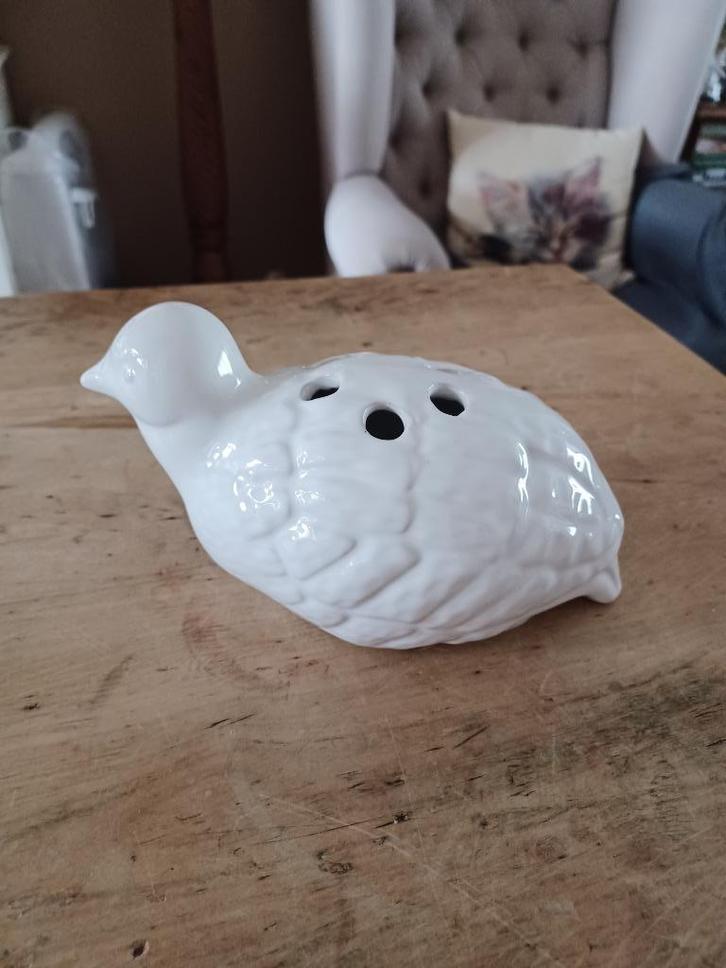 Keramieken bloemenvaas pique fleur in de vorm van een kwarte, Antiek en Kunst, Antiek | Keramiek en Aardewerk, Ophalen of Verzenden