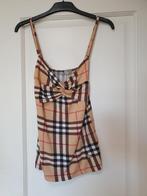 Top à motif Burberry taille XL, ANDERE, Brun, Sans manches, Taille 46/48 (XL) ou plus grande