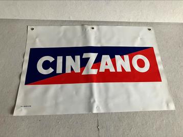 Vintage Cinzano reclamedoek banner uit 1986 reclamebord beschikbaar voor biedingen