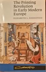 E. Eisenstein  - Printing Revolution in Early Modern Europe, 15e en 16e eeuw, Europa, Ophalen of Verzenden, Zo goed als nieuw