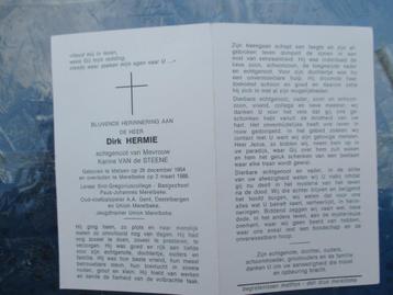 bidprentje oud AAGENT speler  "HERMIE"/Melsen/Merelbeke. beschikbaar voor biedingen