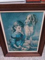 Schilderij meisje met hond, Ophalen