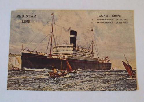 Red Star Line Postcard - Anno 1900 - SS Minnewaska - Mint !, Verzamelen, Postkaarten | Themakaarten, Ongelopen, Voor 1920, Politiek en Historie