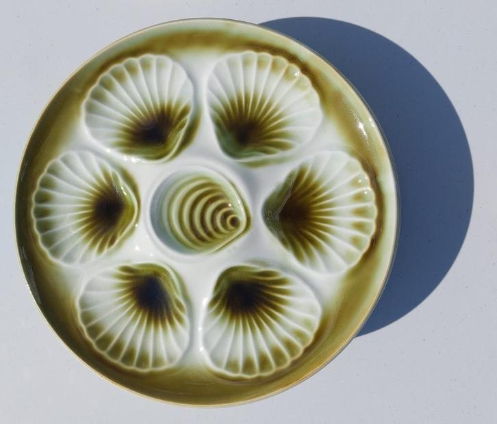 Service à huîtres en céramique "Moulin des Loups" à Orchies, Antiek en Kunst, Antiek | Servies los, Ophalen