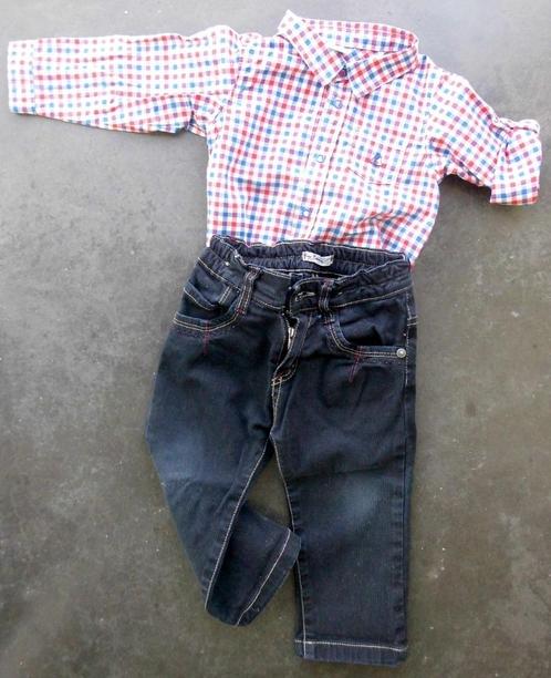 Pierre Cardin kleine boot shirt en spijkerbroek maat 7, Kinderen en Baby's, Babykleding | Maat 74, Zo goed als nieuw, Jongetje