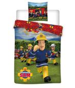 Brandweerman Sam Dekbedovertrek 140 x 200 cm, Kinderen en Baby's, Kinderkamer | Beddengoed, Blauw, Dekbedovertrek, Nieuw, Ophalen of Verzenden
