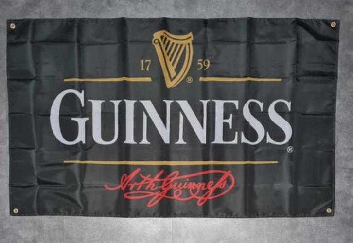 Guinness Iers bier reclame decoratie vlag vlaggen, Diversen, Vlaggen en Wimpels, Nieuw, Ophalen of Verzenden
