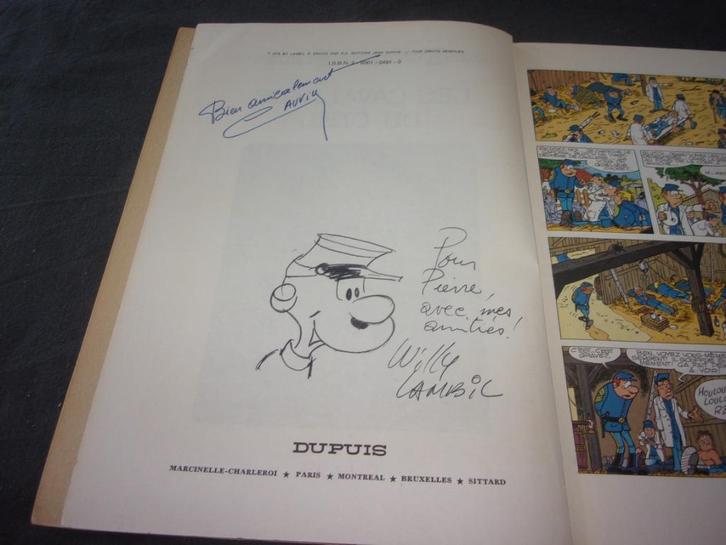 bd les tuniques bleues 8 eo dédicace lambil les cavaliers du, Boeken, Stripverhalen, Ophalen