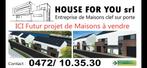 PROJET BOIS D HAINE, RUE DE LA BRIQUE D'OR, 5 Habitations., Immo, Nieuwbouwprojecten
