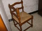 Massief eiken Hoekstoel  - Biezen zitting, Enlèvement