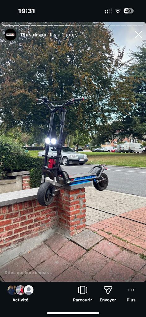 Kaabo wolf Warrior 11pro +, Vélos & Vélomoteurs, Trottinettes, Comme neuf, Step électrique (E-scooter), Enlèvement
