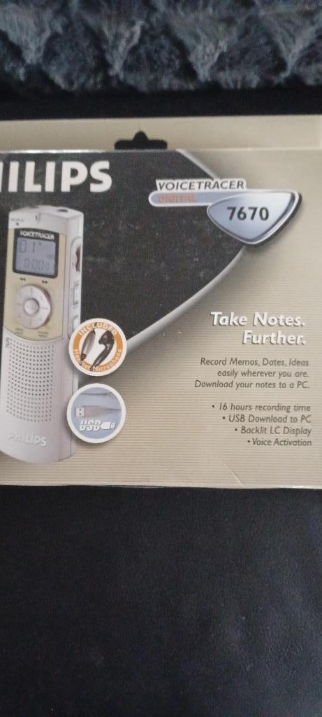 Philips Voicetracer Digitaal 7620 - 7670, Computers en Software, Overige Computers en Software, Nieuw, Ophalen of Verzenden