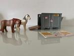 2 paarden Playmobil met container, Kinderen en Baby's, Speelgoed | Playmobil, Ophalen of Verzenden, Zo goed als nieuw, Los Playmobil