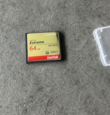 Sandisk geheugenkaart 64GB CF Extreme 120MB/S beschikbaar voor biedingen