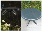 Ronde tafel kunststof antraciet, diameter 98cm stevig in goe, Tuin en Terras, Ophalen, Nieuw, Kunststof