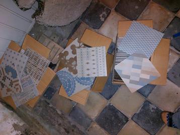 Patroontegels 19,5x19,5 blauw-beige-bruin beschikbaar voor biedingen
