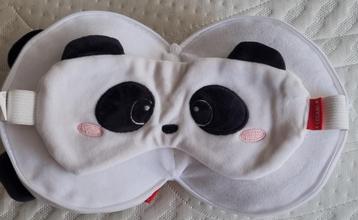 Panda knuffel/reiskussen/slaapmasker - 2-in-1 set - voor kin, Enlèvement ou Envoi, Comme neuf