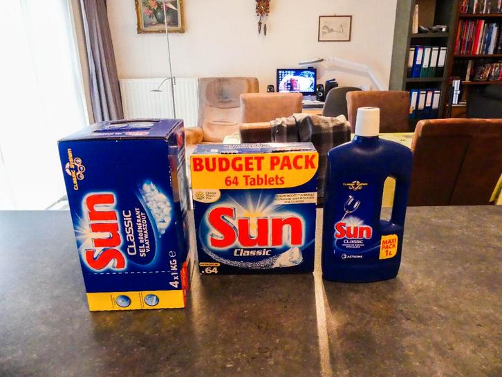 Setje van Sun voor de vaatwasser, Huis en Inrichting, Keuken | Keukenbenodigdheden, Zo goed als nieuw, Ophalen of Verzenden