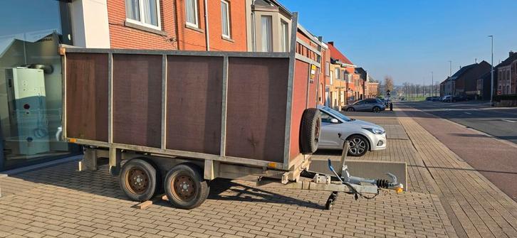 Dubbel as aanhangwagen die elektrisch kan kippen, Autos : Divers, Remorques, Enlèvement