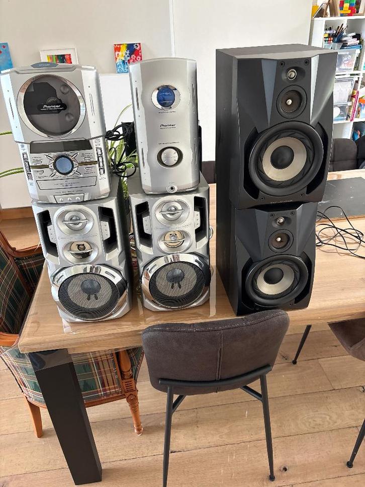 Pioneer stereoketen, Audio, Tv en Foto, Stereoketens, Gebruikt, Cassettedeck, Cd-speler, Tuner of Radio, Speakers, Pioneer, Ophalen