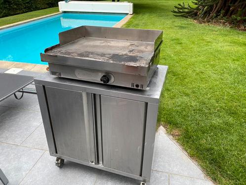 Plancha professionnel au gaz Antea, Jardin & Terrasse, Barbecues à gaz, Comme neuf