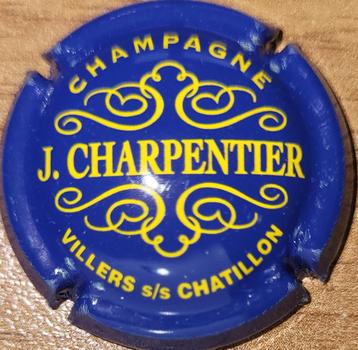 Champagnecapsule Jacky CHARPENTIER blauw & geel nr 06