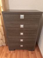 Moderne ladekast bruin, Ophalen, 5 laden of meer, 100 tot 150 cm, 50 tot 100 cm