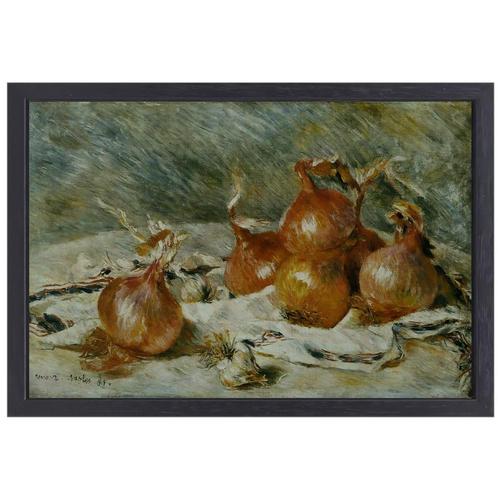 Oignons - Pierre-Auguste Renoir toile + cadre à pâtisserie 7, Antiquités & Art, Art | Peinture | Classique, Envoi