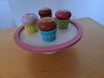 Houten cupcakejes, Speelkeuken-accessoire, Gebruikt, Hout, Ophalen