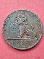5 Centimes 1856 prachtig, Postzegels en Munten, Munten | België, Ophalen of Verzenden