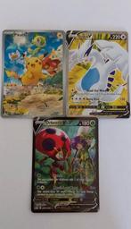 3 pokemon kaarten,pikatchu, lugia V, orbeetle V., Hobby en Vrije tijd, Verzamelkaartspellen | Pokémon, Ophalen of Verzenden, Zo goed als nieuw