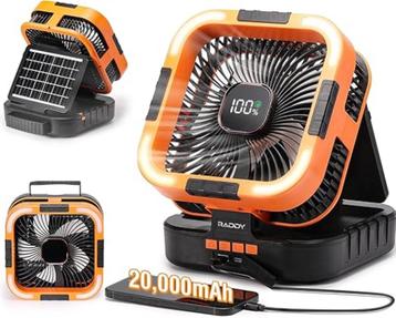 Oplaadbare camping ventilator |  6 snelheden | Nieuw beschikbaar voor biedingen