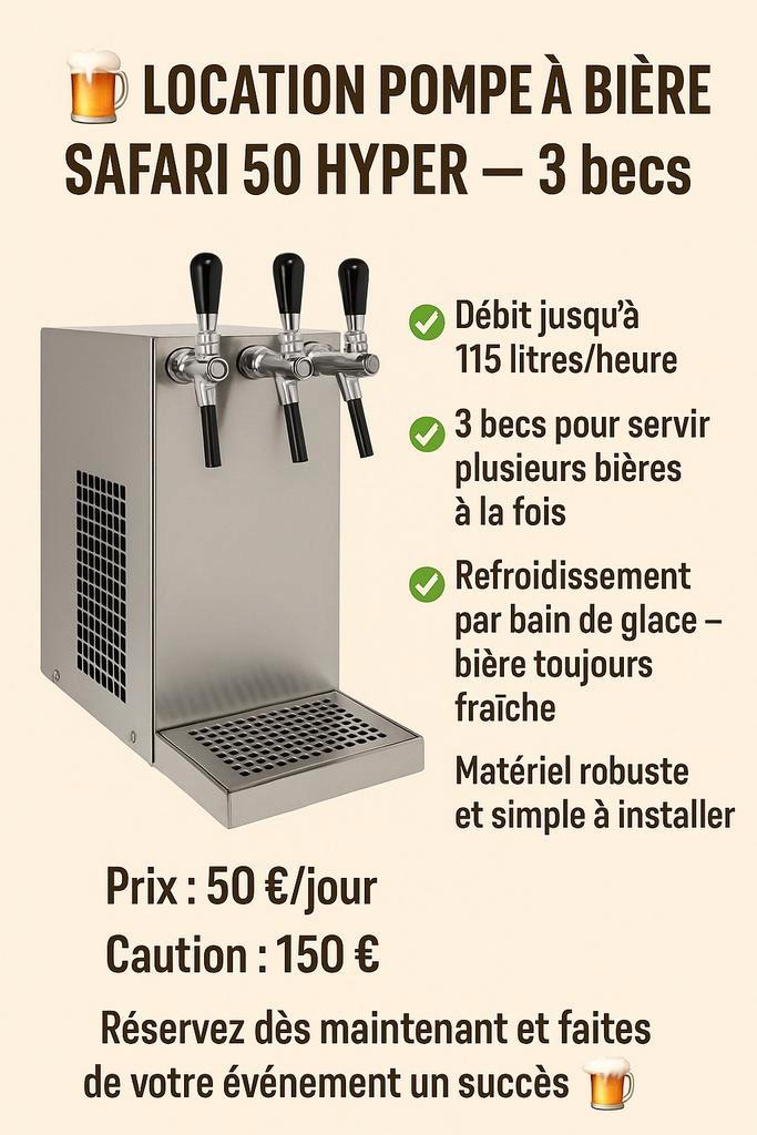 Location pompier safari 50 hyper 3 becs 50 euros/jour, Elektronische apparatuur, Thuistapinstallaties, Nieuw, Ophalen