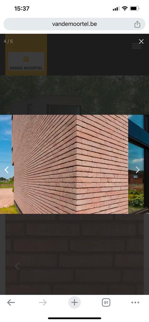 Gevelsteen Vandemoortel Septem 8012, Doe-het-zelf en Bouw, Metselstenen, Nieuw, Ophalen