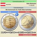 2€ commémoratives Autriche, Ophalen, Oostenrijk, Setje