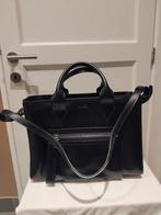 Zwarte lederen Handtas Hugo Boss, Enlèvement ou Envoi, Comme neuf, Noir, Sac à main