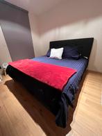 Bed met laden + matrassen + dekbed, Ophalen, Tweepersoons, Zo goed als nieuw, 180 cm