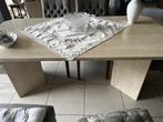 Eettafel + salontafel in travertin, Overige vormen, 50 tot 100 cm, Overige materialen, 150 tot 200 cm