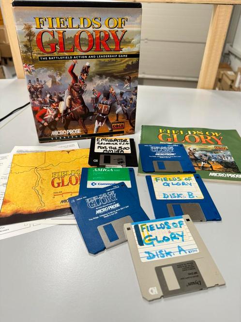 Fields of glory - Big Box IBM PC Amiga A 500 spel vintage, Computers en Software, Vintage Computers, Ophalen of Verzenden